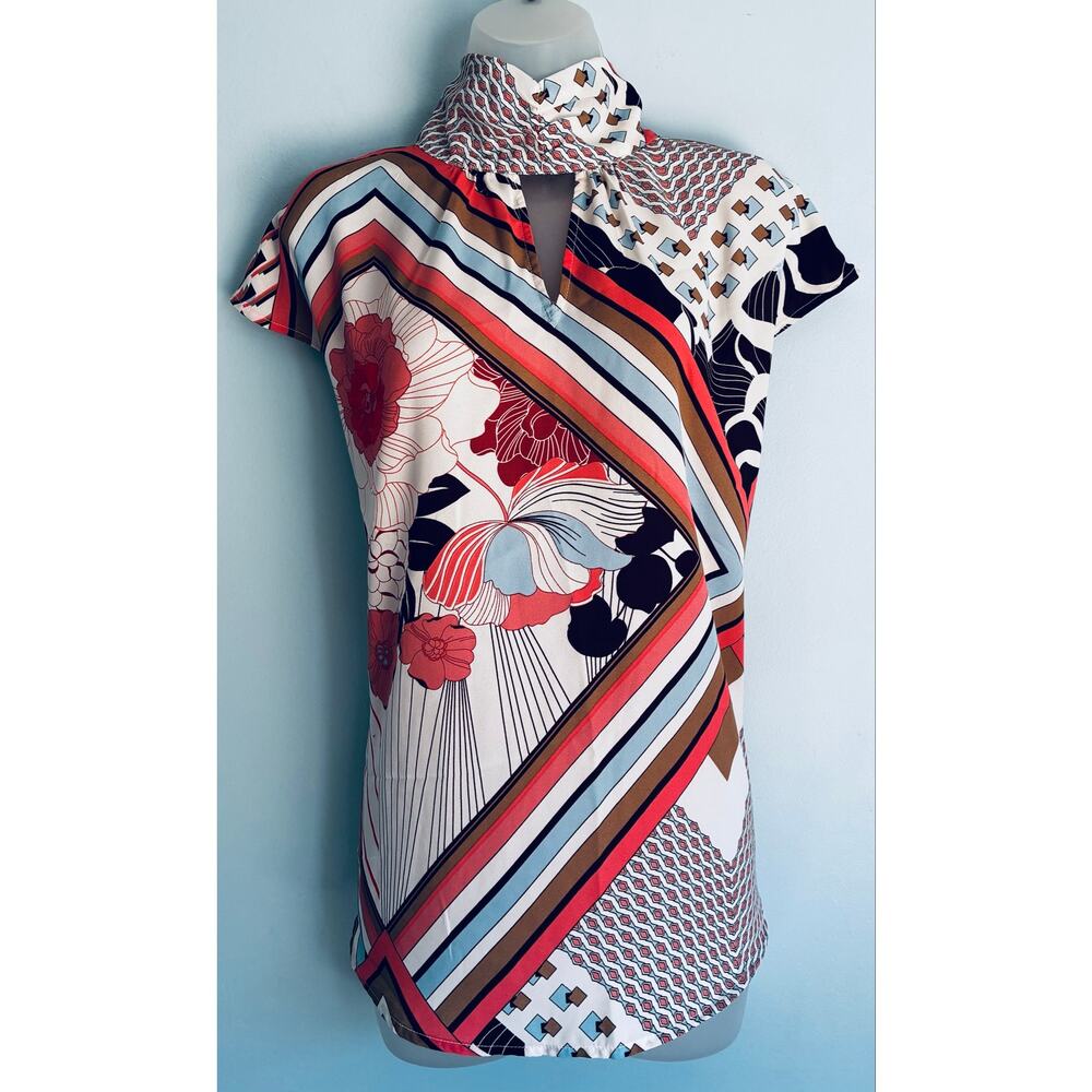7th Avenue Design Studio NY & Co. Top NWT Feminine Flowy Floral